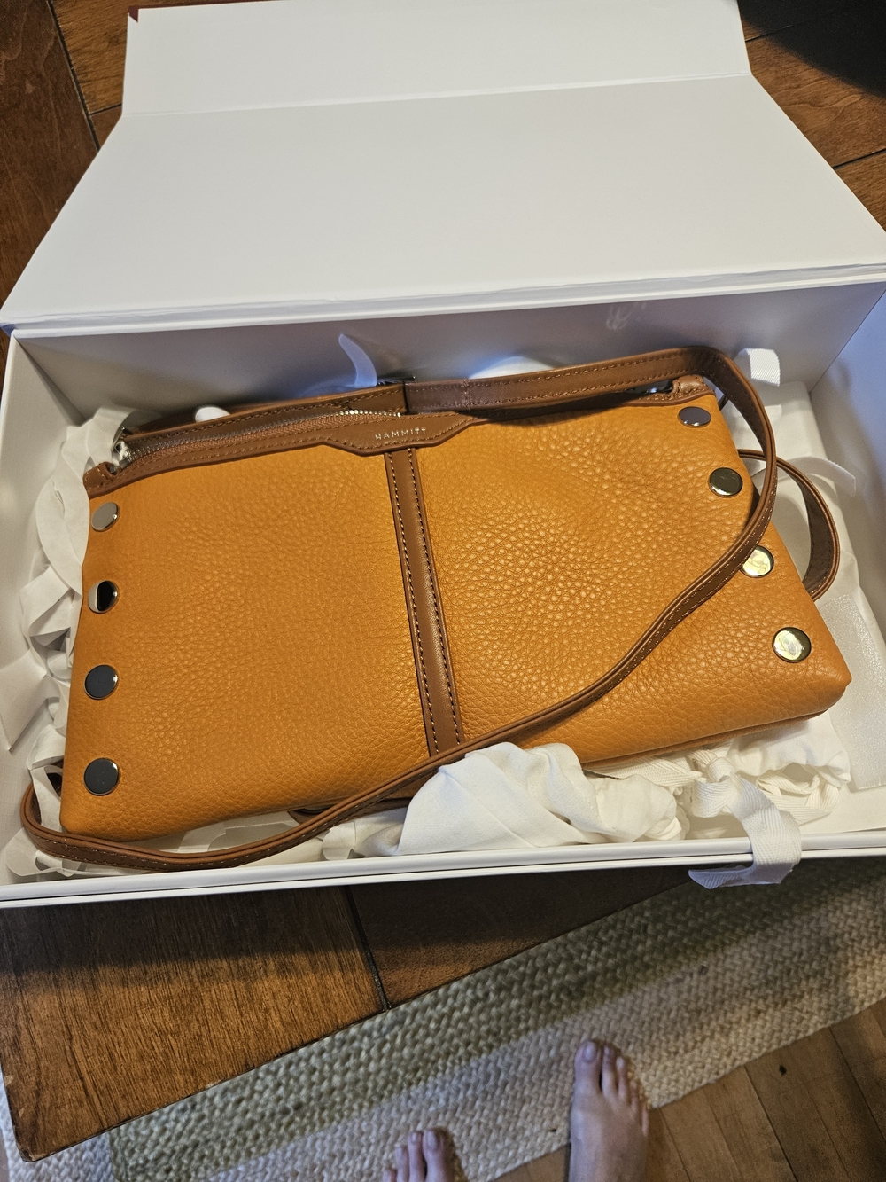 Hammitt Kyle Sml Tangerine New In Box